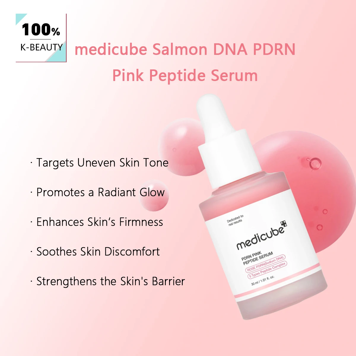 مصل الببتيد الوردي Medicube Salmon DNA PDRN نسيج