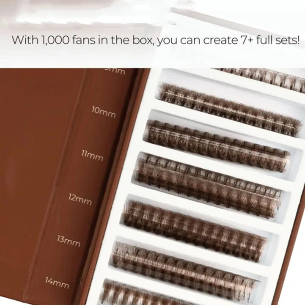 3D 6D 8D بني ملون 1000 مراوح PBT